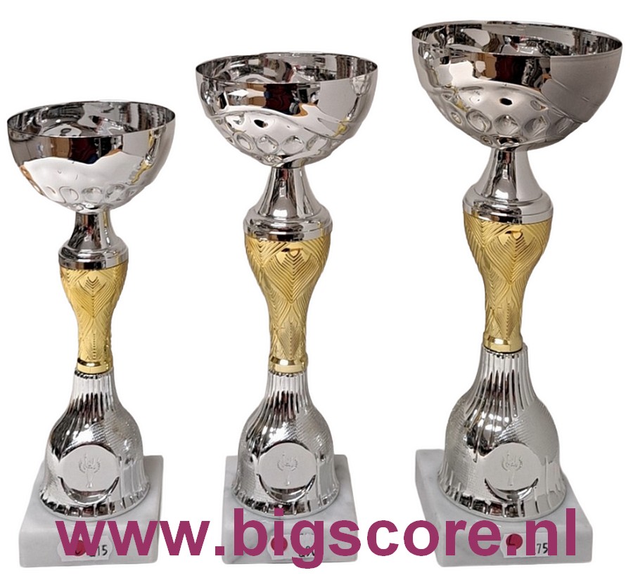 AUB 006 Beker Goud-Zilver LAATSTE Serie OP=OP!!